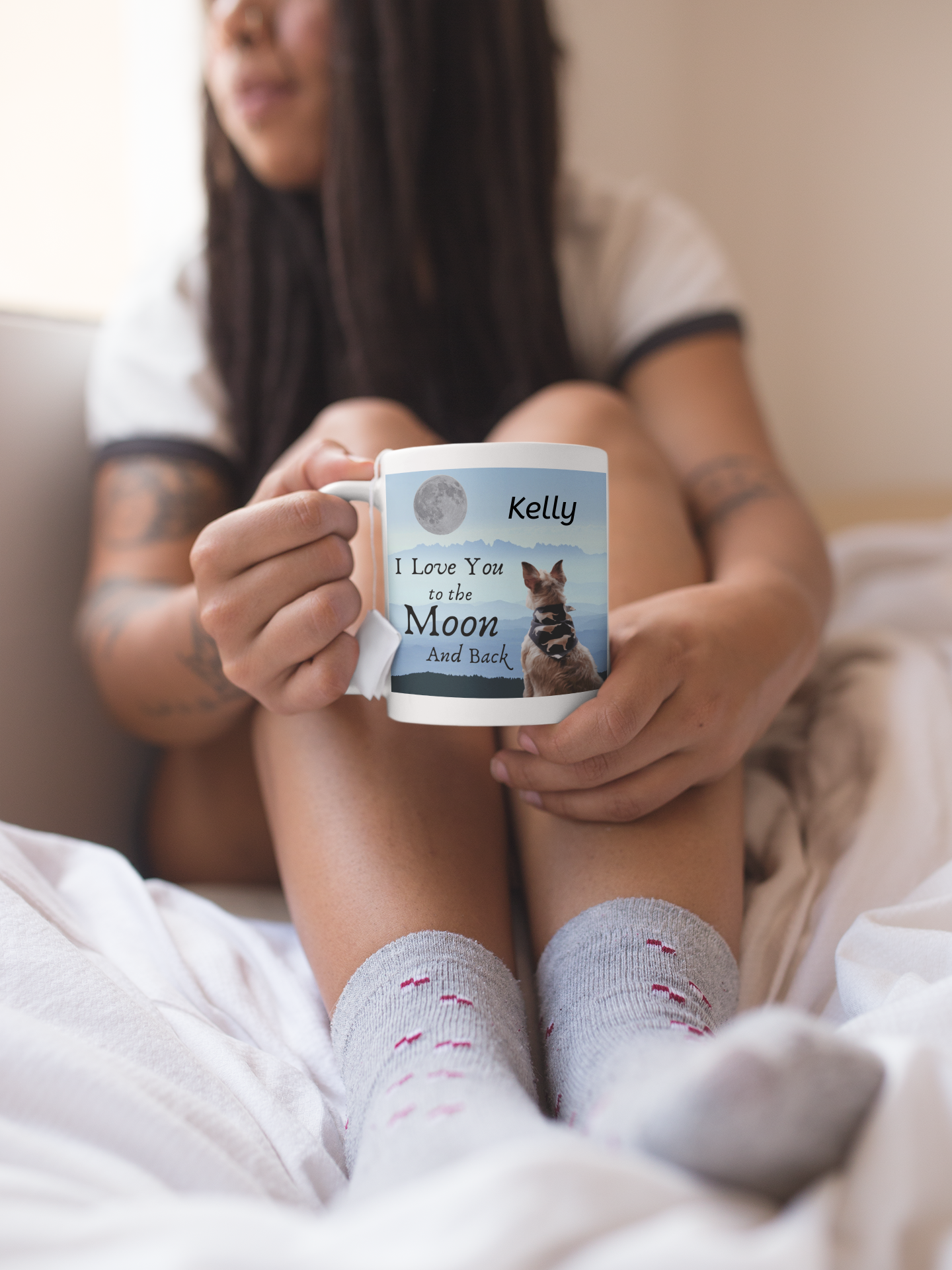 I Love You To The Moon and Back  White Mug