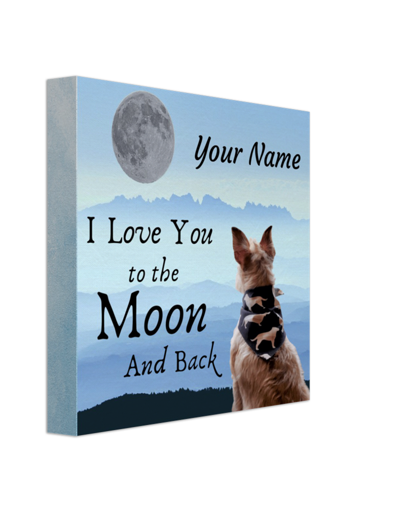 I Love You To The Moon and Back Canvas