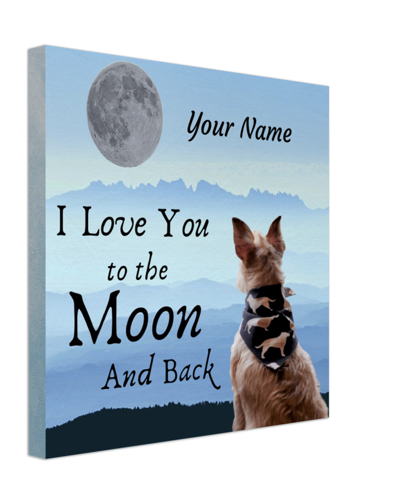 I Love You To The Moon and Back Canvas