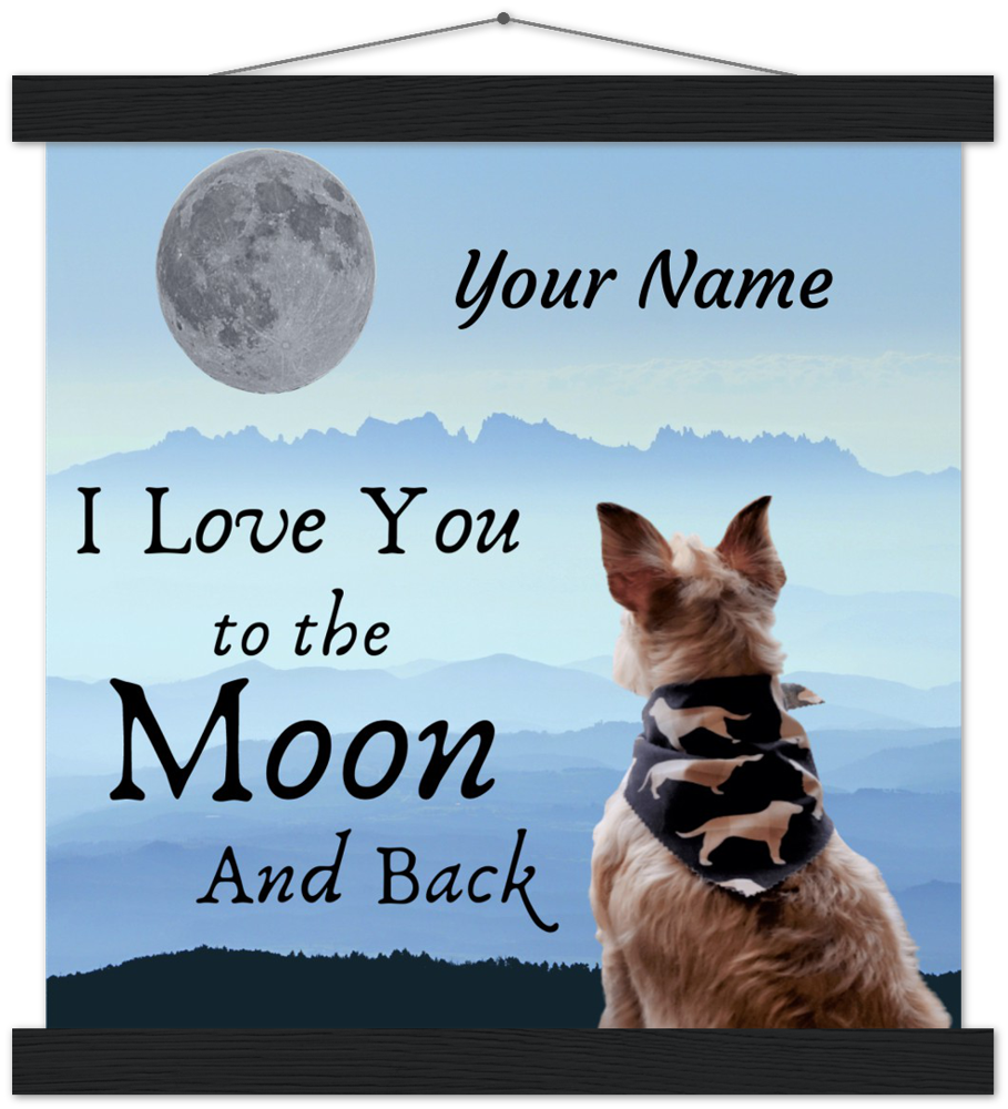 I Love You To The Moon and Back Canvas