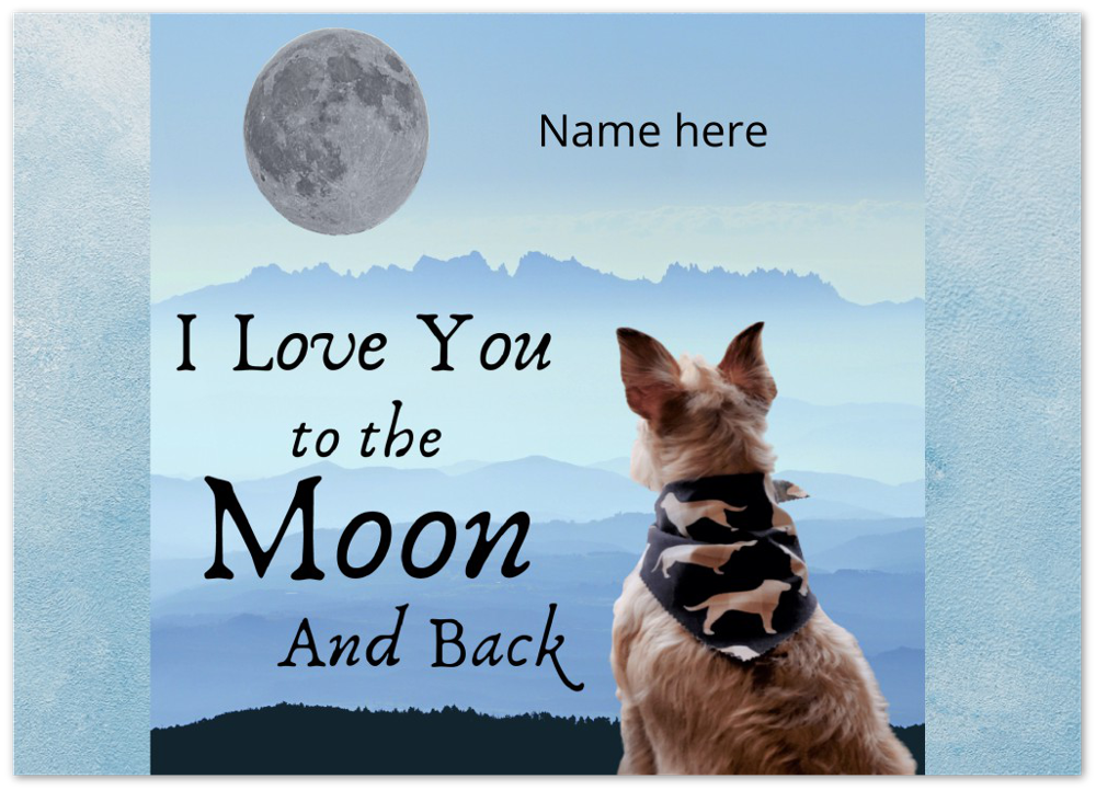 Post Card - I Love you To the Moon and Back