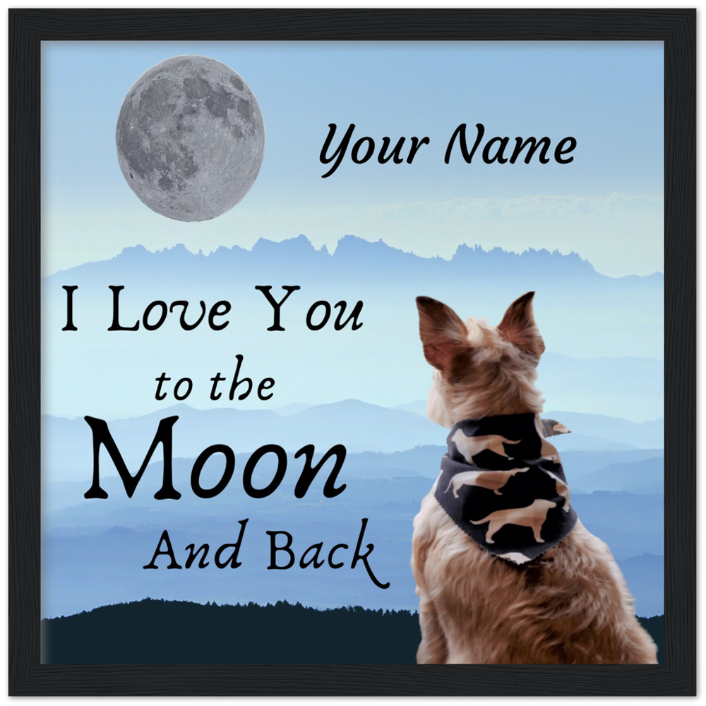 I Love You To The Moon and Back Canvas