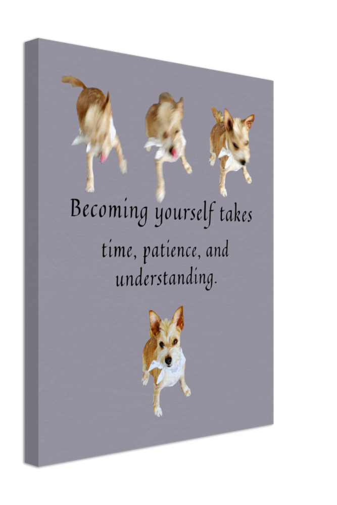 Becoming yourself takes time, patience, and understanding - Canvas