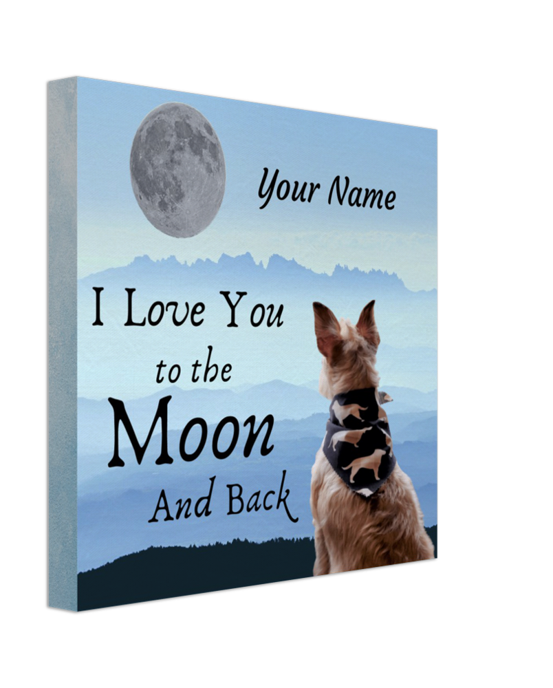 I Love You To The Moon and Back Canvas